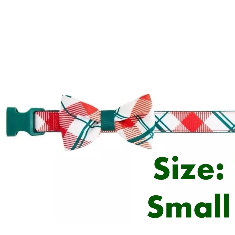 NWT Merry & Bright Plaid Dog Collar Christmas Buffalo Plaid 2023